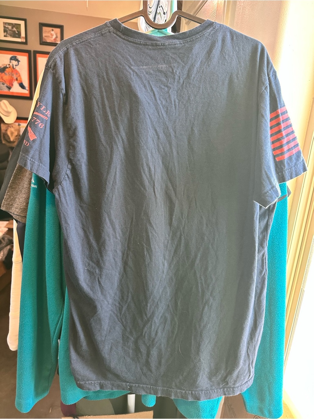 Grunt Style Navy American Flag USA 🇺🇸 Superman Shield Shirt - Picture 6 of 6